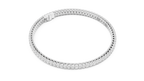 Oval Diamond Tennis Bracelet With Prong Setting