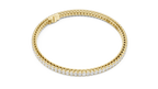 Oval Diamond Tennis Bracelet With Prong Setting