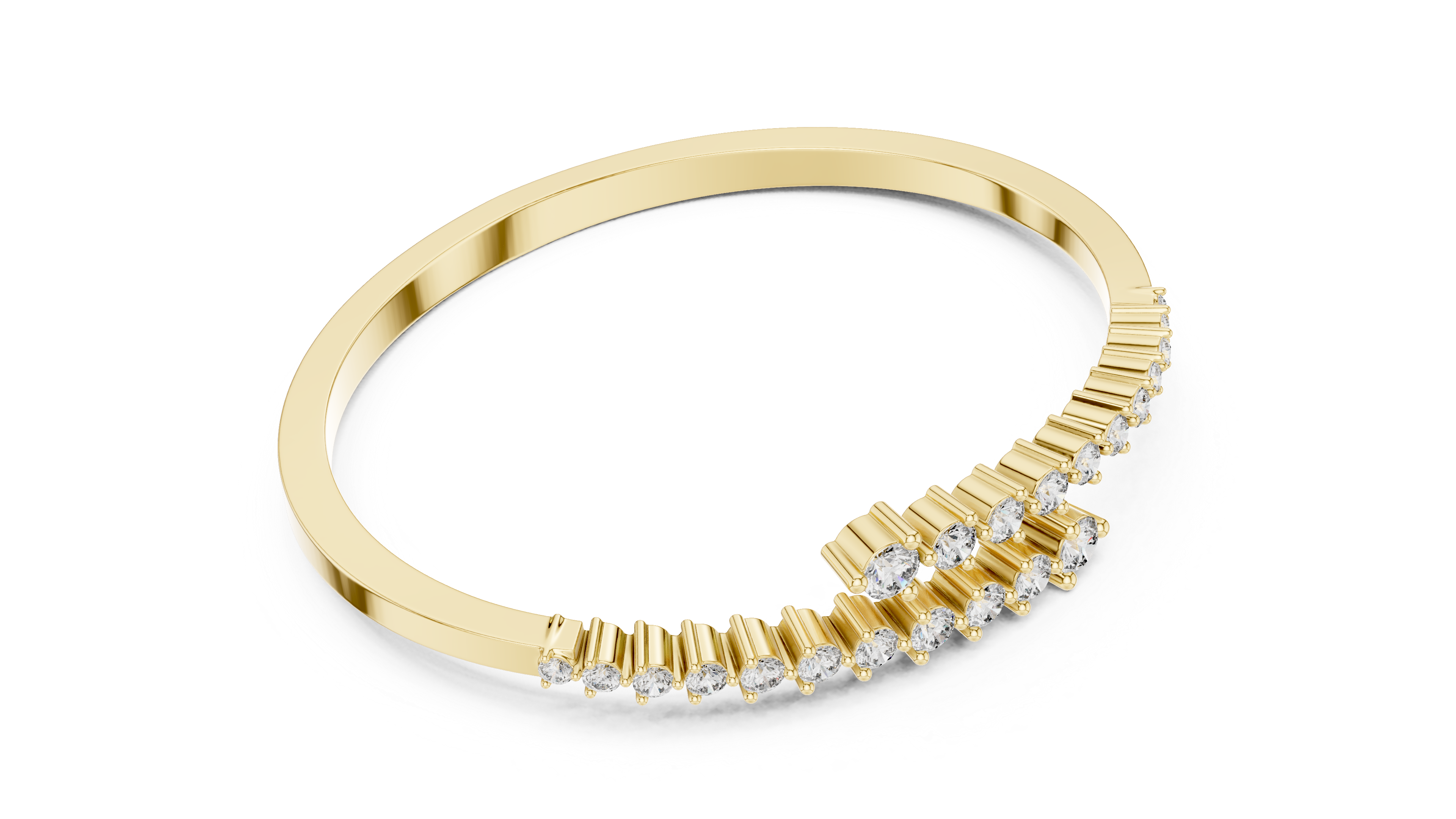 Luxury Round Cut Lab Diamond Bracelet