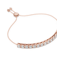 Round Cut Link Chain Diamond Bracelet