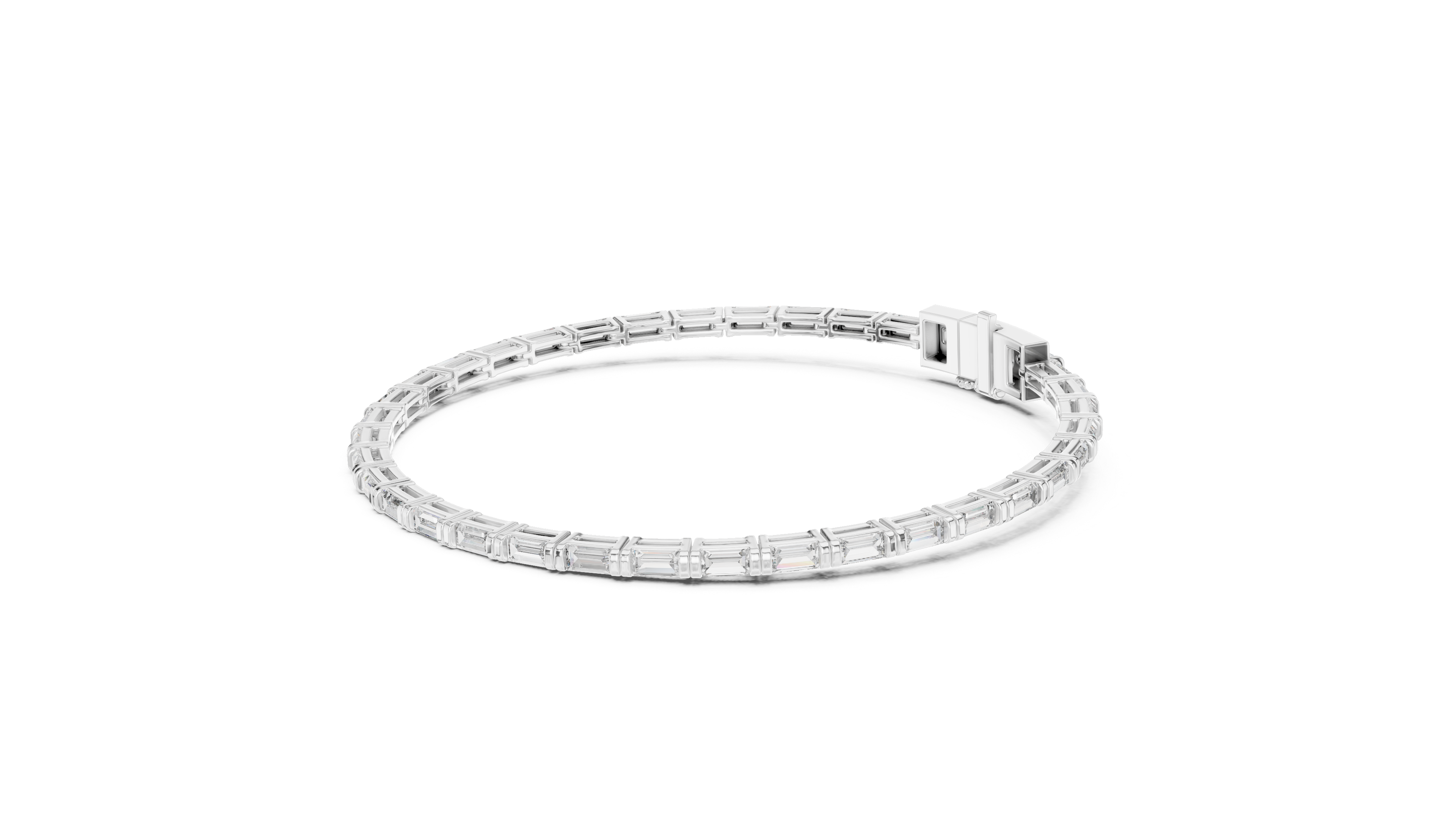 Baguette Cut Eternal Lab Diamond Bracelet