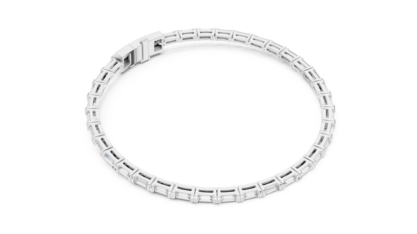 Baguette Cut Eternal Lab Diamond Bracelet