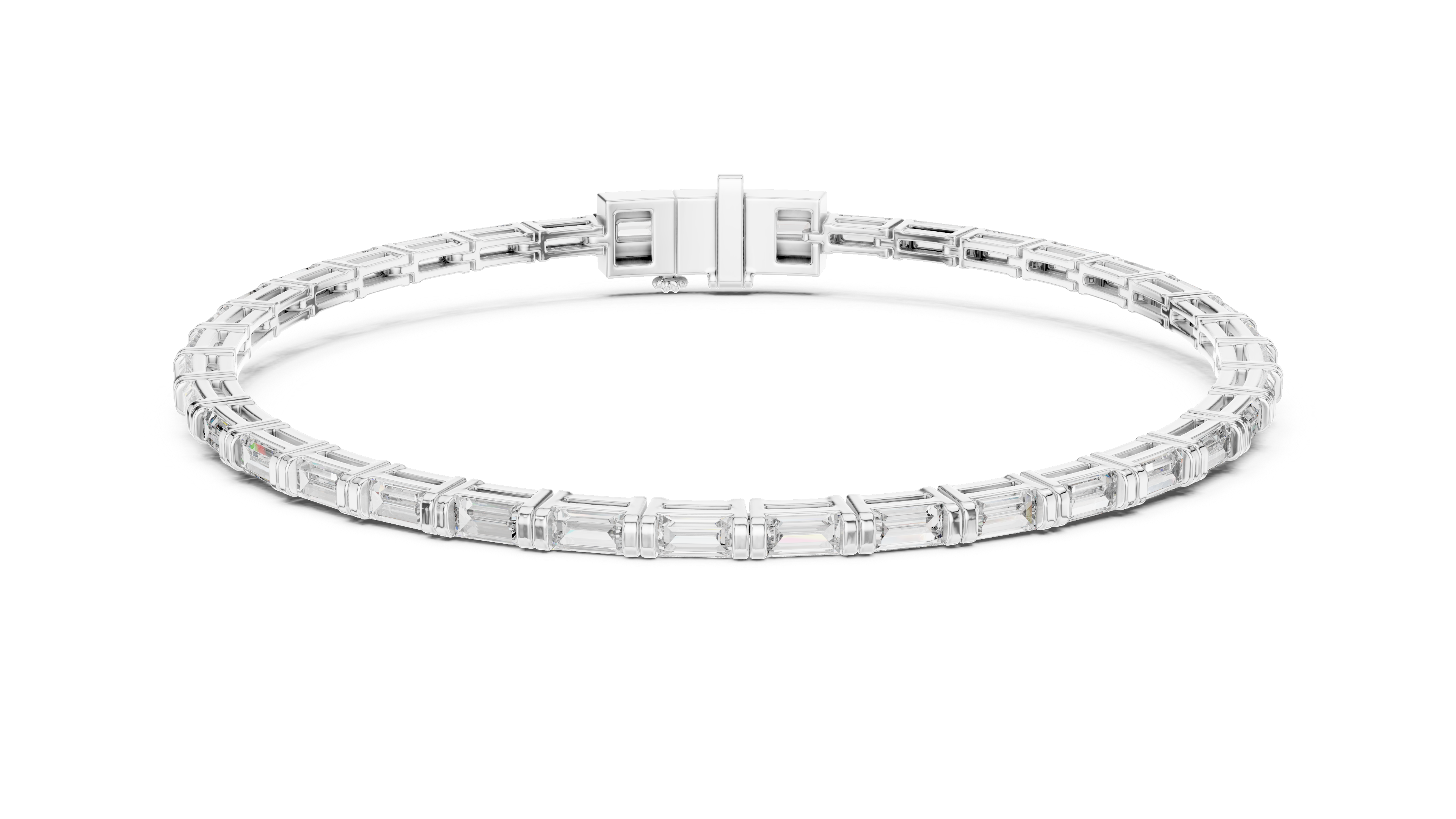 Baguette Cut Eternal Lab Diamond Bracelet