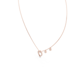 Heart Shape Round Cut lab Diamond Pendant