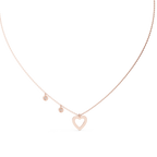 Heart Shape Round Cut lab Diamond Pendant