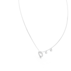 Heart Shape Round Cut lab Diamond Pendant