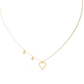 Heart Shape Round Cut lab Diamond Pendant