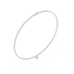 Pear And Round Diamond Tennis Necklace