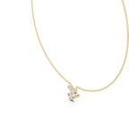 Multi Shape Lab Diamond Floral Pendant