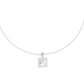 Princess Cut Lab Diamond Halo Pendant