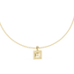 Princess Cut Lab Diamond Halo Pendant