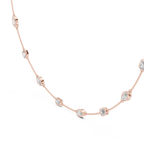 Charming Emerald And Marquise Diamond Necklace