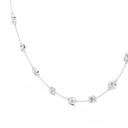 Charming Emerald And Marquise Diamond Necklace