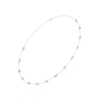 Charming Emerald And Marquise Diamond Necklace