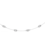 Charming Emerald And Marquise Diamond Necklace