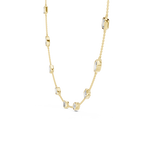 Charming Emerald And Marquise Diamond Necklace