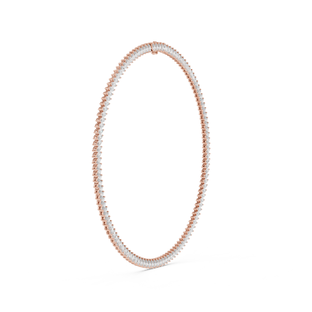 Multiple Marquise Diamond Fancy Tennis Necklace