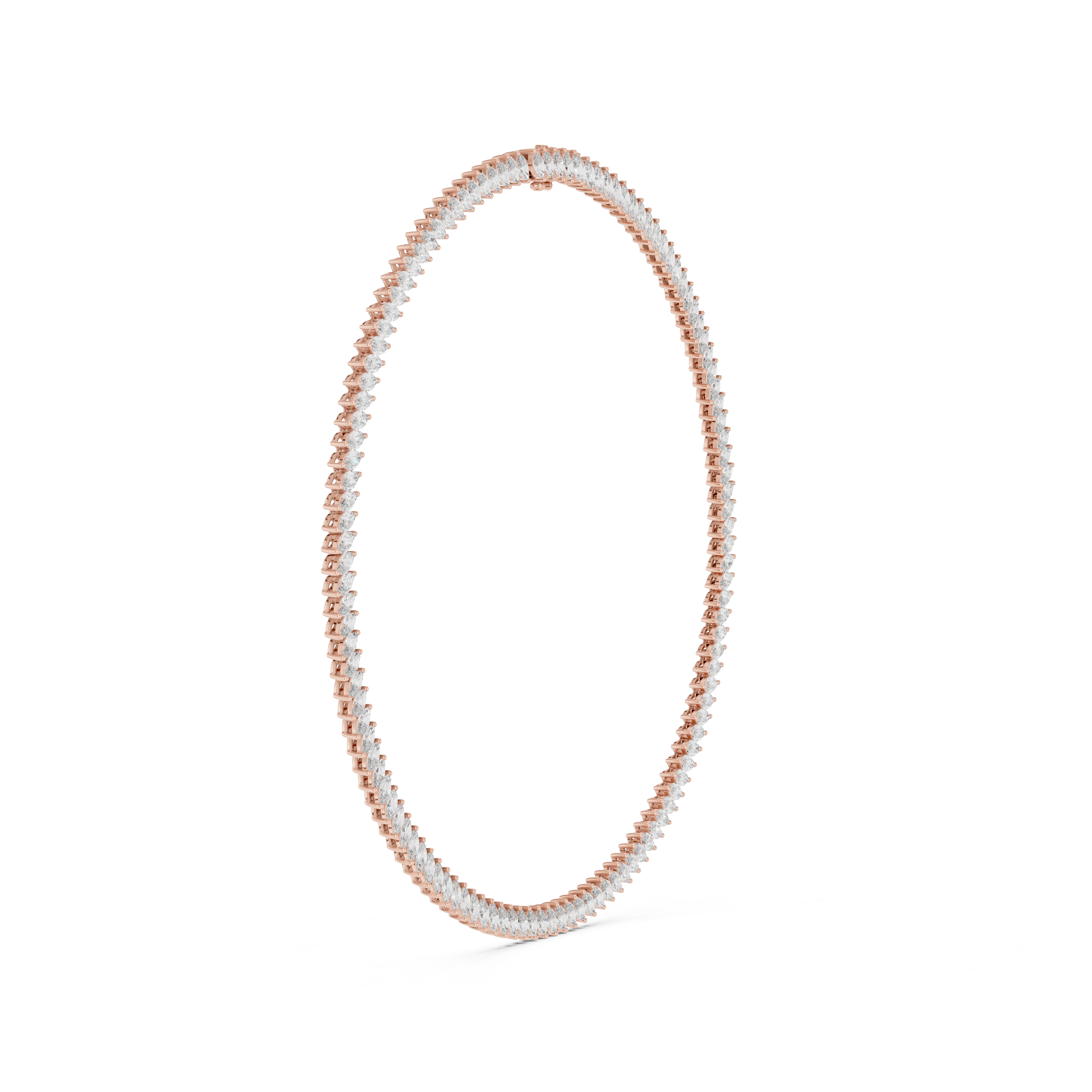 Multiple Marquise Diamond Fancy Tennis Necklace