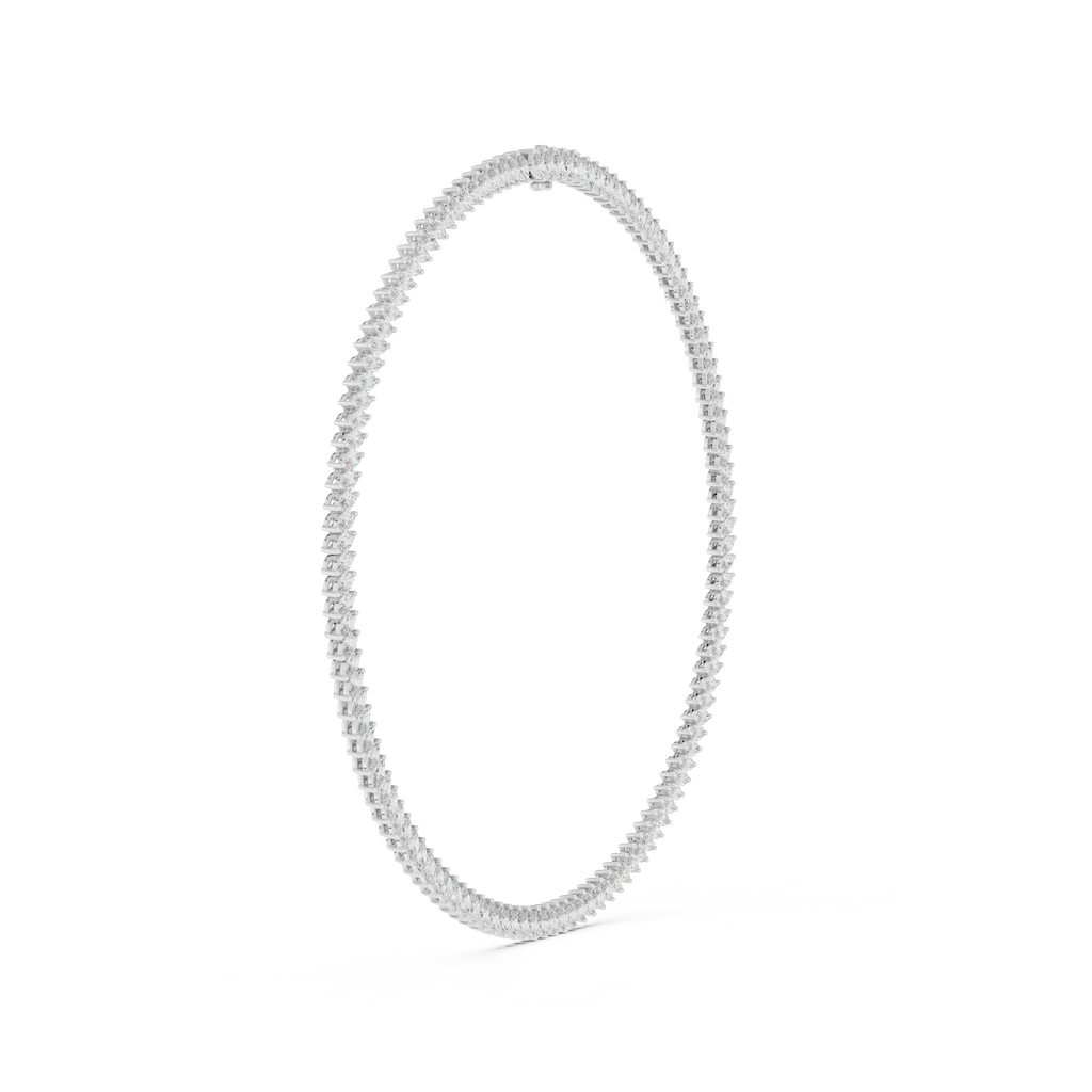 Multiple Marquise Diamond Fancy Tennis Necklace