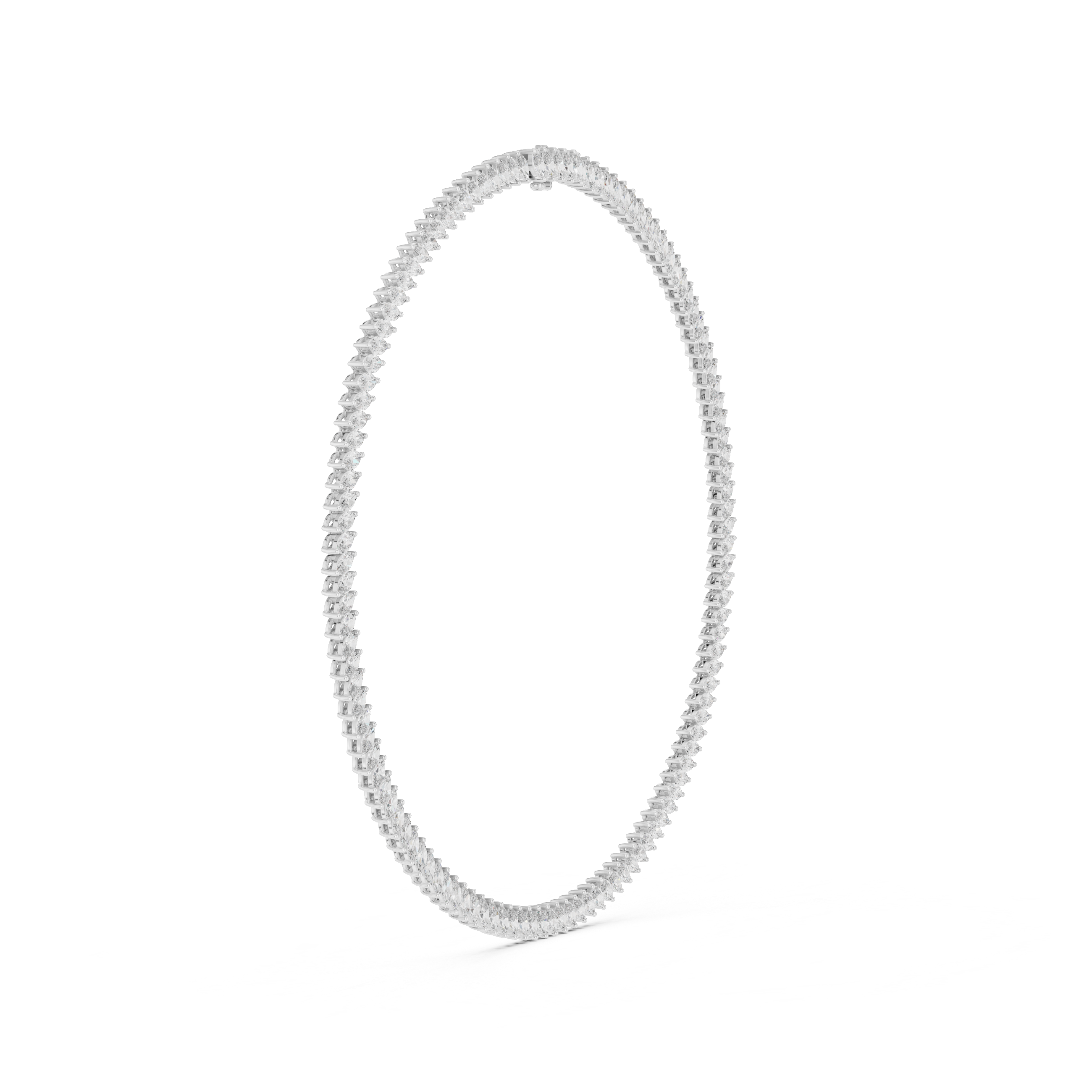 Multiple Marquise Diamond Fancy Tennis Necklace