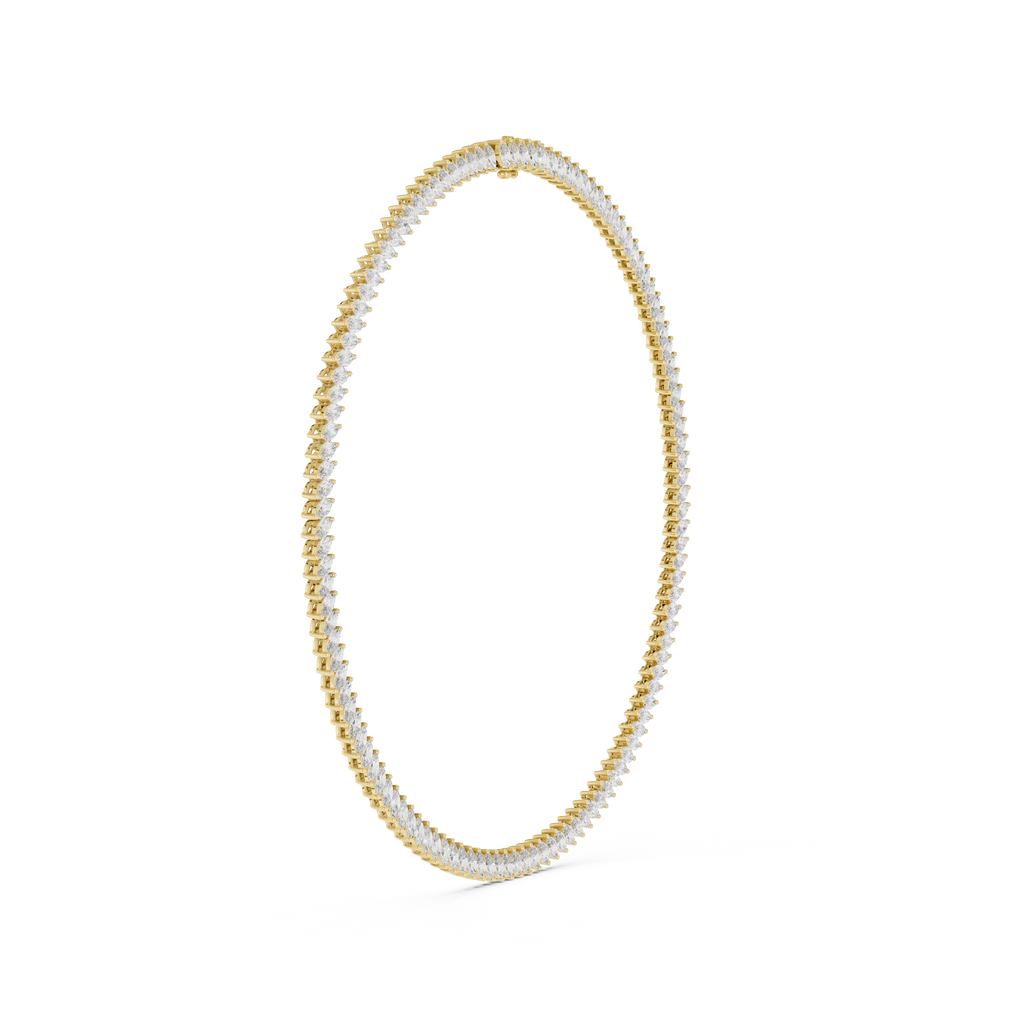 Multiple Marquise Diamond Fancy Tennis Necklace