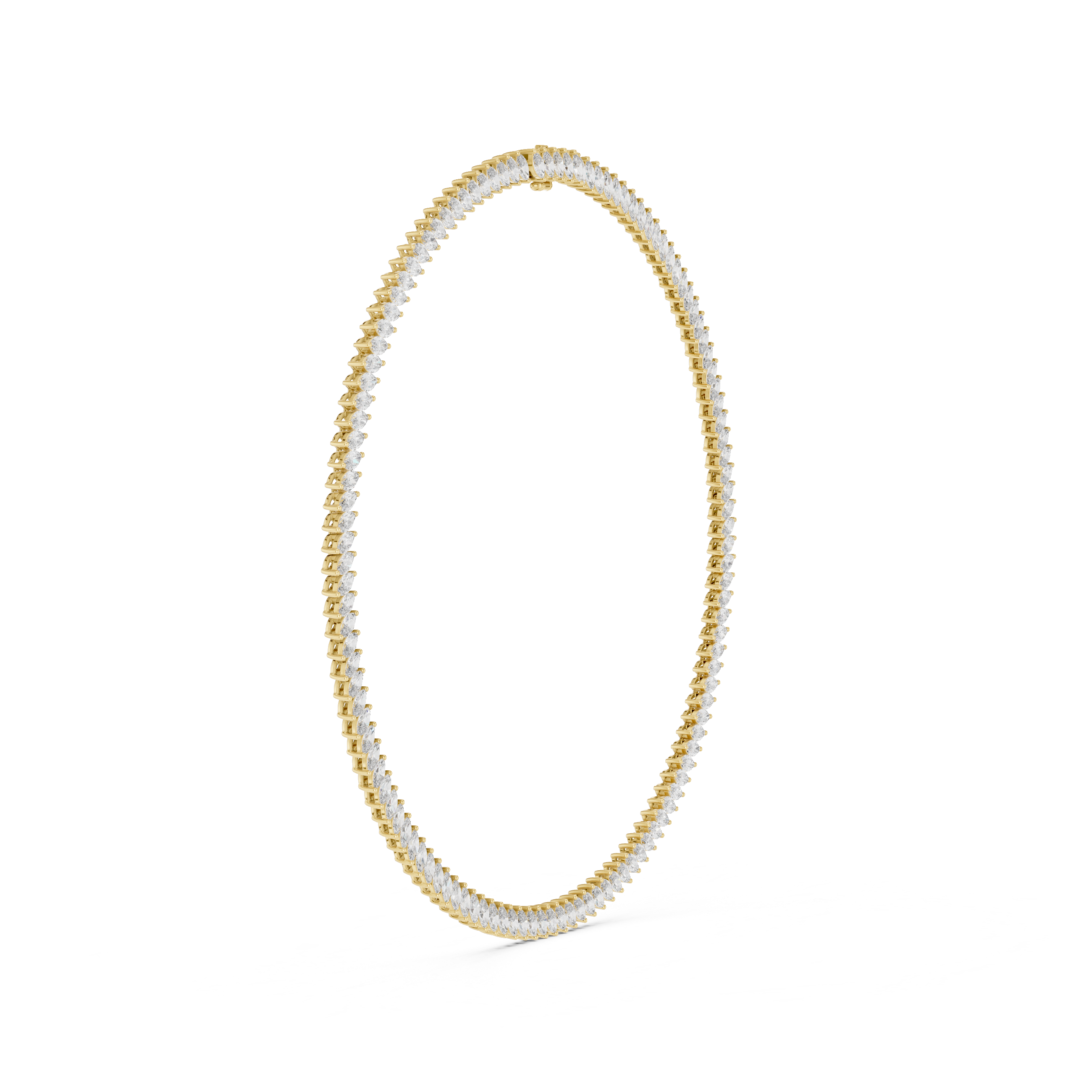 Multiple Marquise Diamond Fancy Tennis Necklace