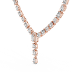 Unique Mix Shape Lab Diamond Necklace