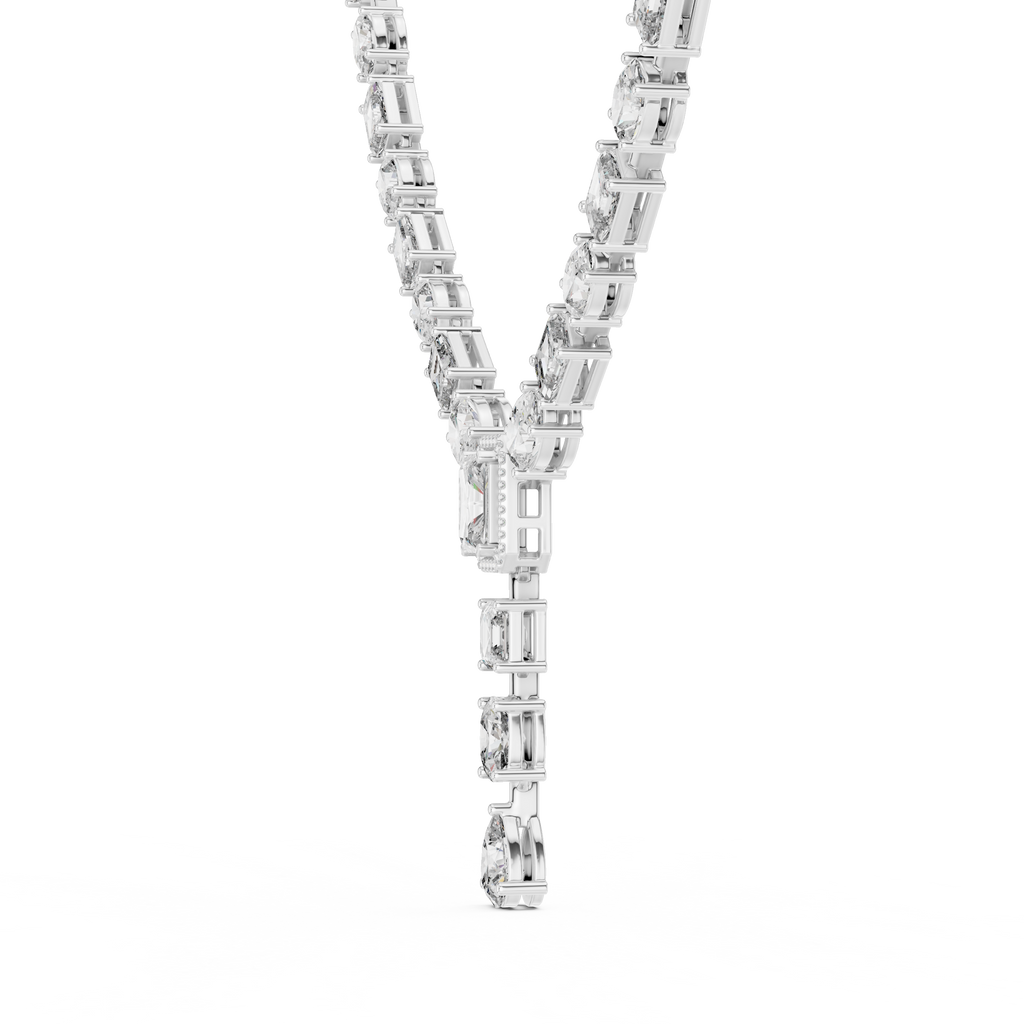 Unique Mix Shape Lab Diamond Necklace
