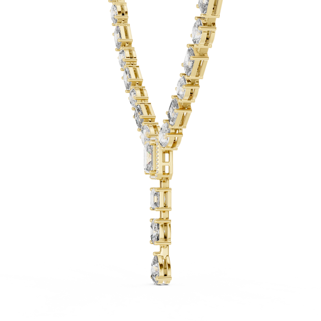 Unique Mix Shape Lab Diamond Necklace