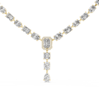 Unique Mix Shape Lab Diamond Necklace