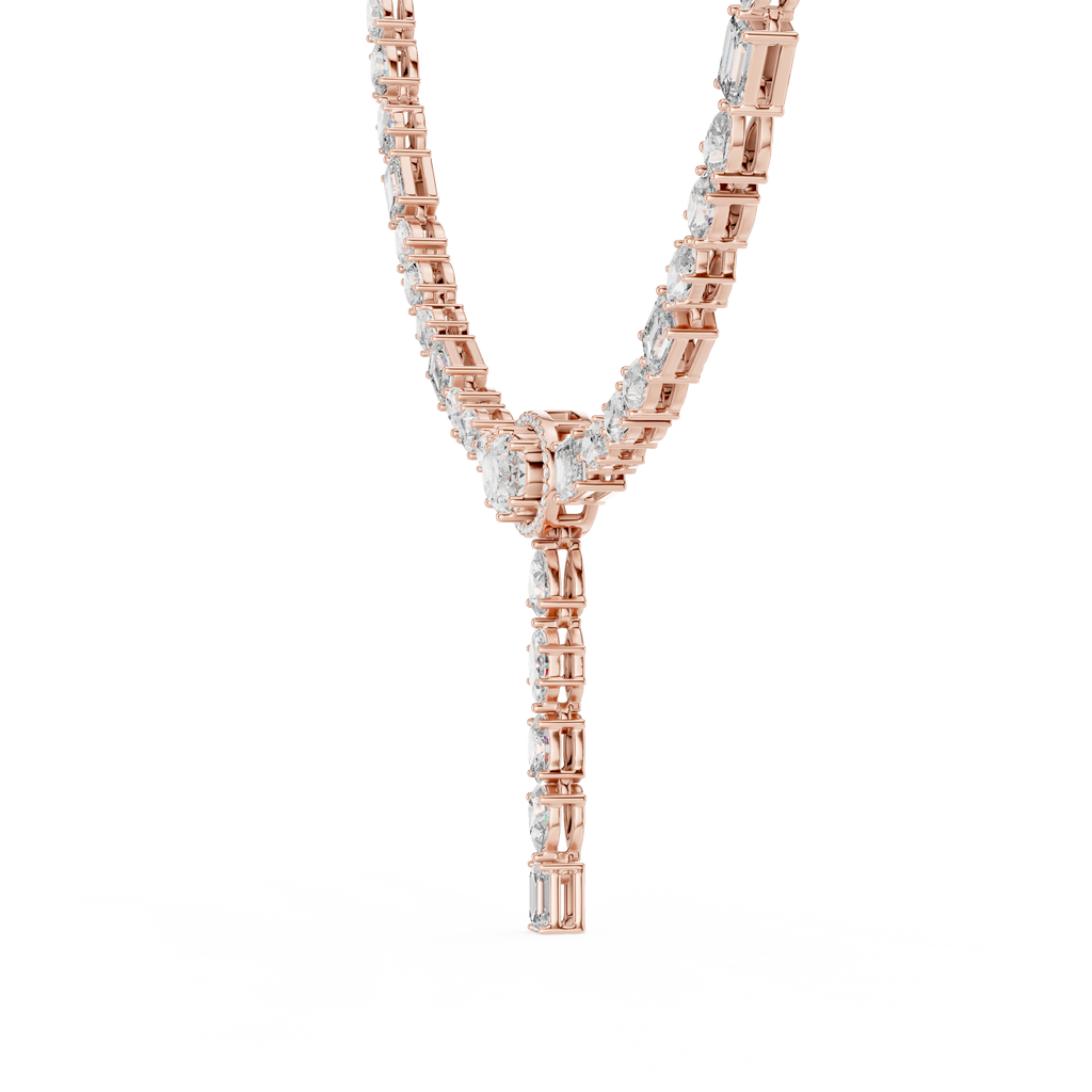 Fancy Multi Shape Lab Grown Diamond Necklace