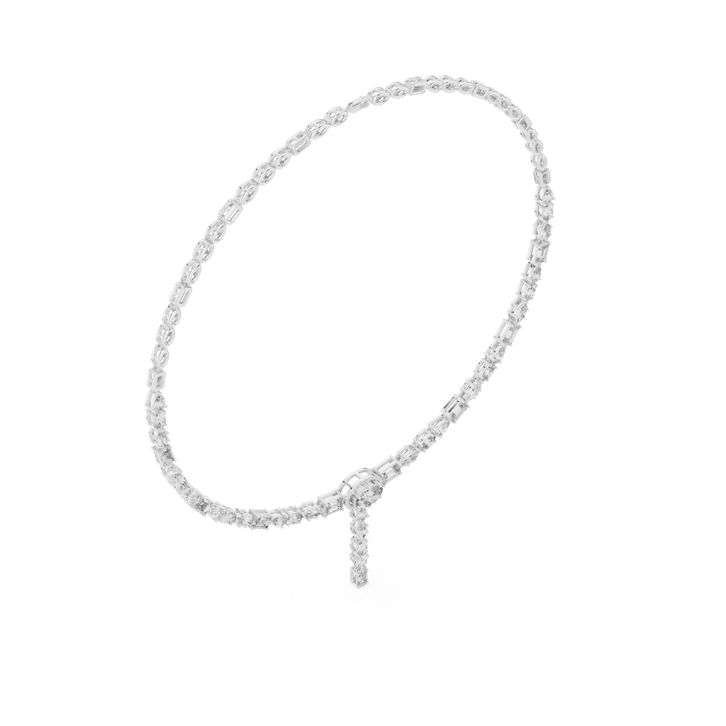 Fancy Multi Shape Lab Grown Diamond Necklace