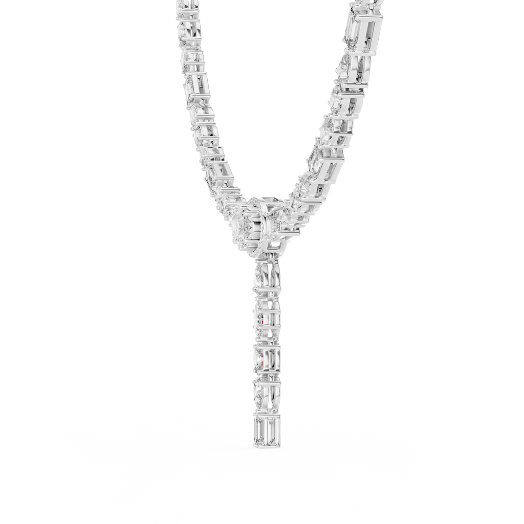 Fancy Multi Shape Lab Grown Diamond Necklace