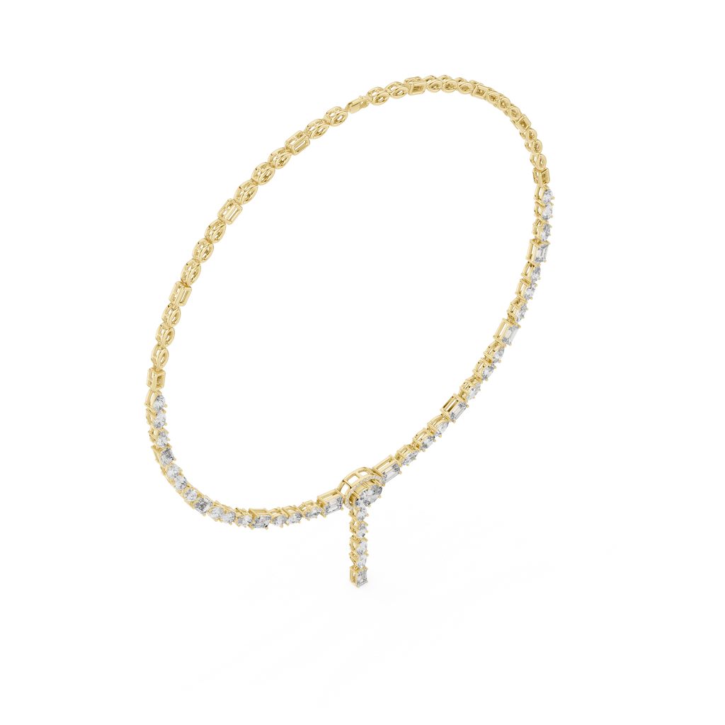 Fancy Multi Shape Lab Grown Diamond Necklace