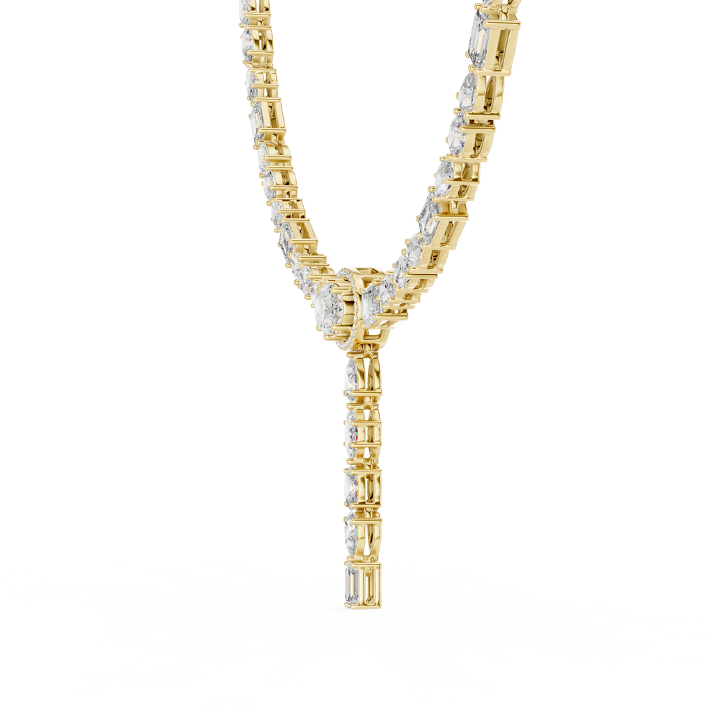 Fancy Multi Shape Lab Grown Diamond Necklace