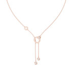 Bezel Set Oval And Round Lab Diamond Pendant