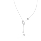 Bezel Set Oval And Round Lab Diamond Pendant