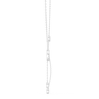 Bezel Set Oval And Round Lab Diamond Pendant