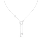 Bezel Set Oval And Round Lab Diamond Pendant