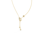 Bezel Set Oval And Round Lab Diamond Pendant