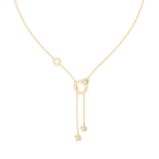 Bezel Set Oval And Round Lab Diamond Pendant