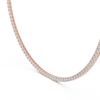 Multiple Round Diamond Majestic Tennis Necklace