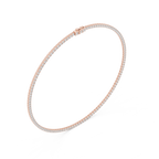 Multiple Round Diamond Majestic Tennis Necklace