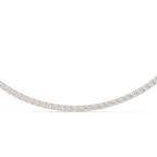 Multiple Round Diamond Majestic Tennis Necklace