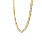 Multiple Round Diamond Majestic Tennis Necklace