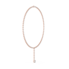 Round Cut Lab Diamond Drop Necklace