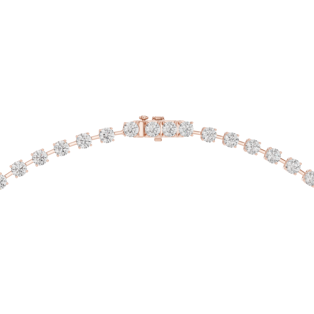 Round Cut Lab Diamond Drop Necklace