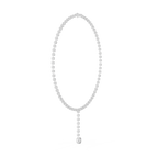 Round Cut Lab Diamond Drop Necklace