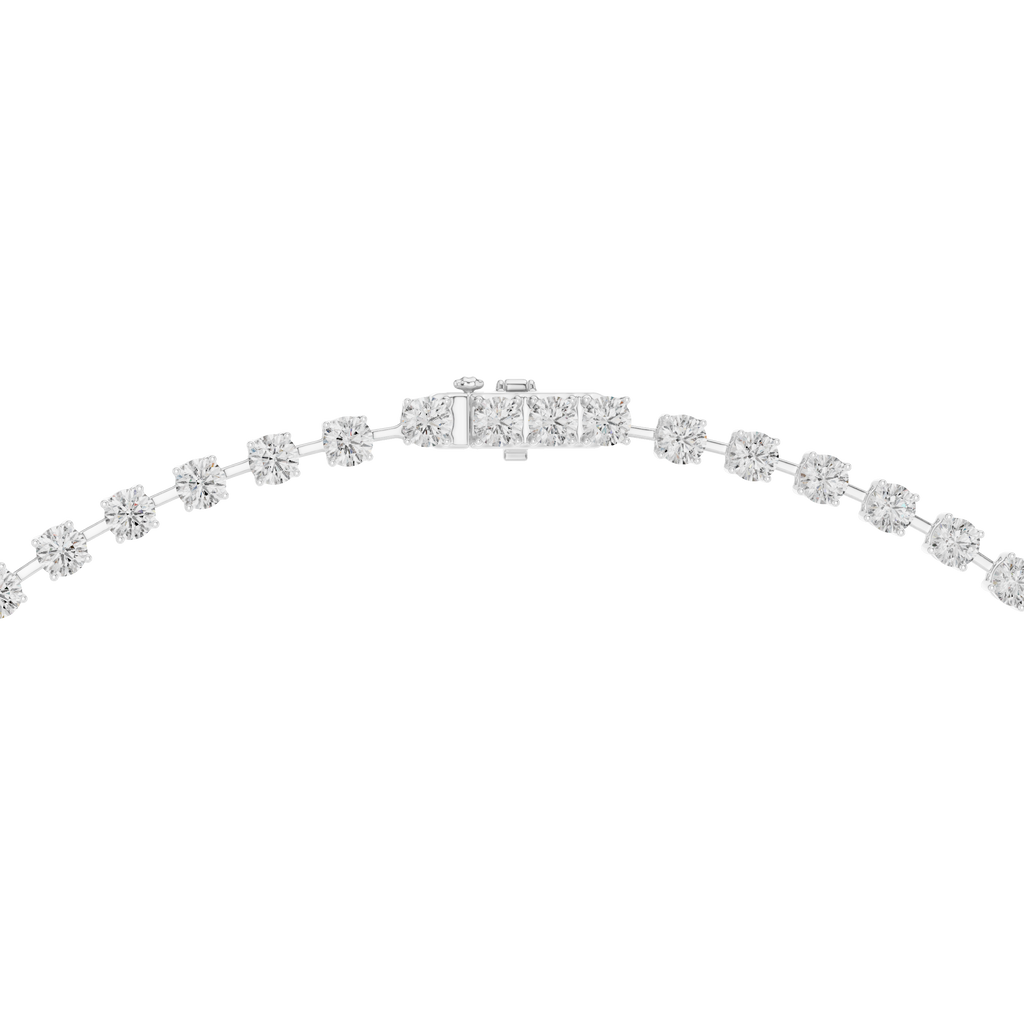 Round Cut Lab Diamond Drop Necklace