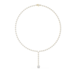 Round Cut Lab Diamond Drop Necklace